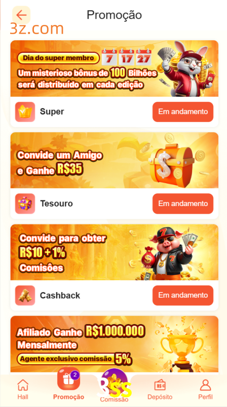 Bônus e Promoções